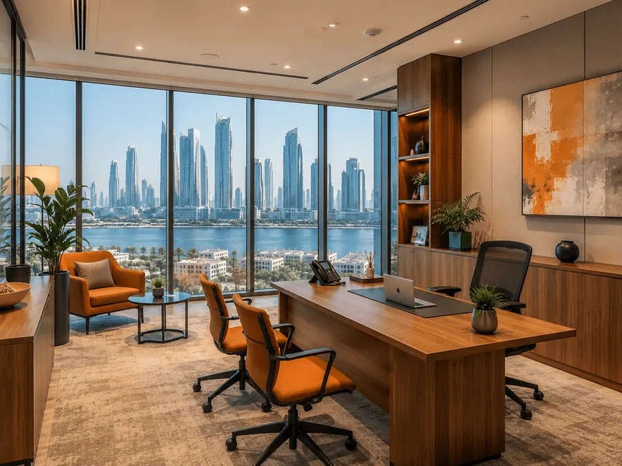 serviced offices interior at an Abu Dhabi business centre